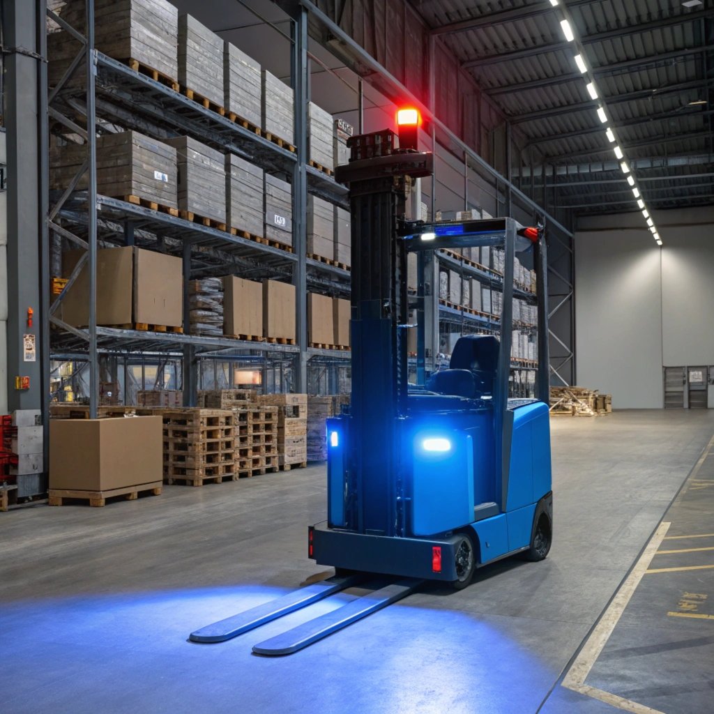 Forklift Truck Blue Light