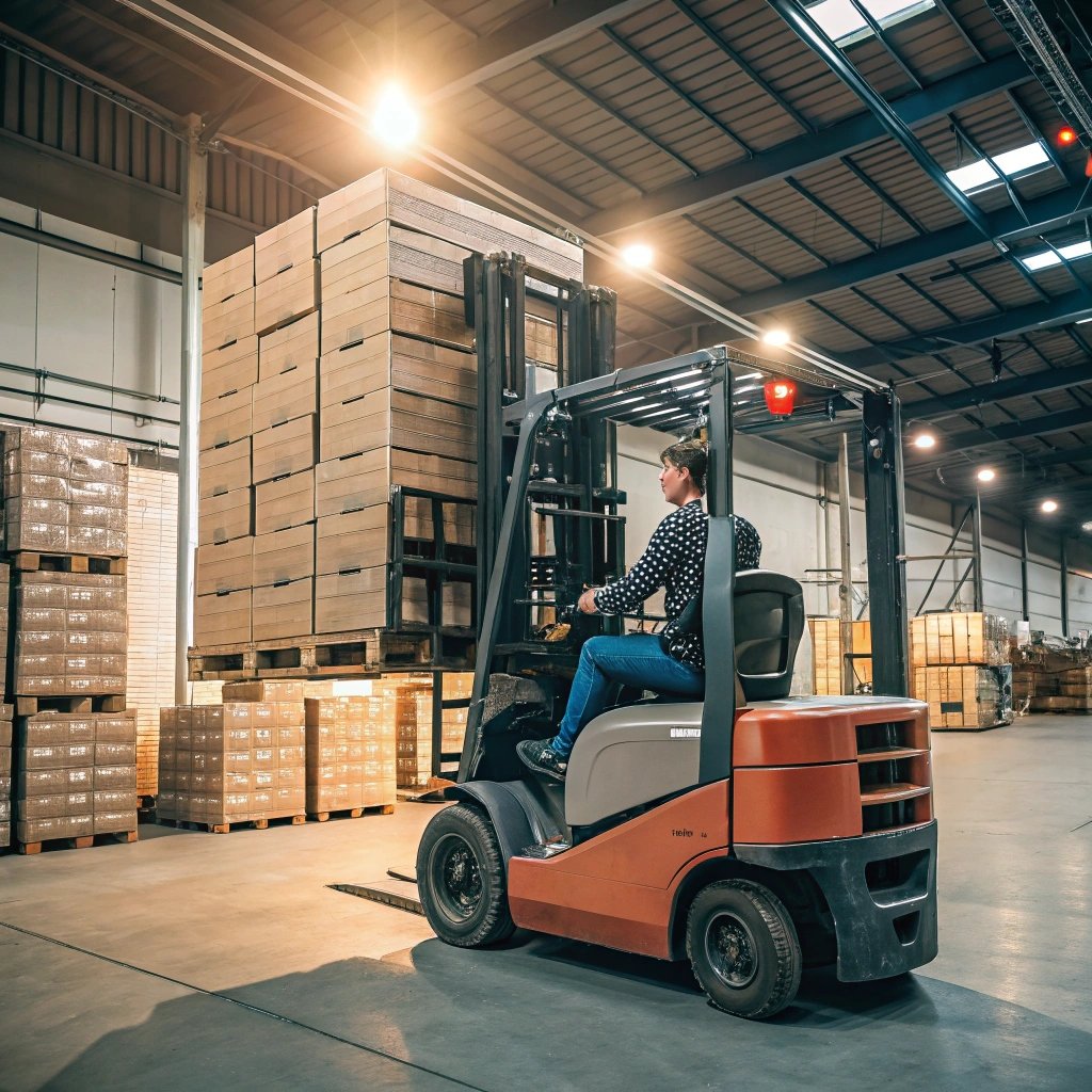 forklift is reversing