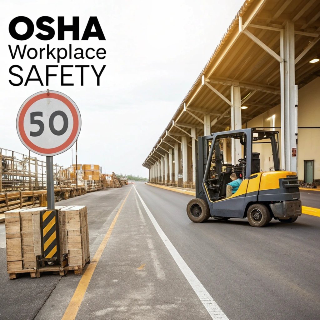 forklift speed limit osha