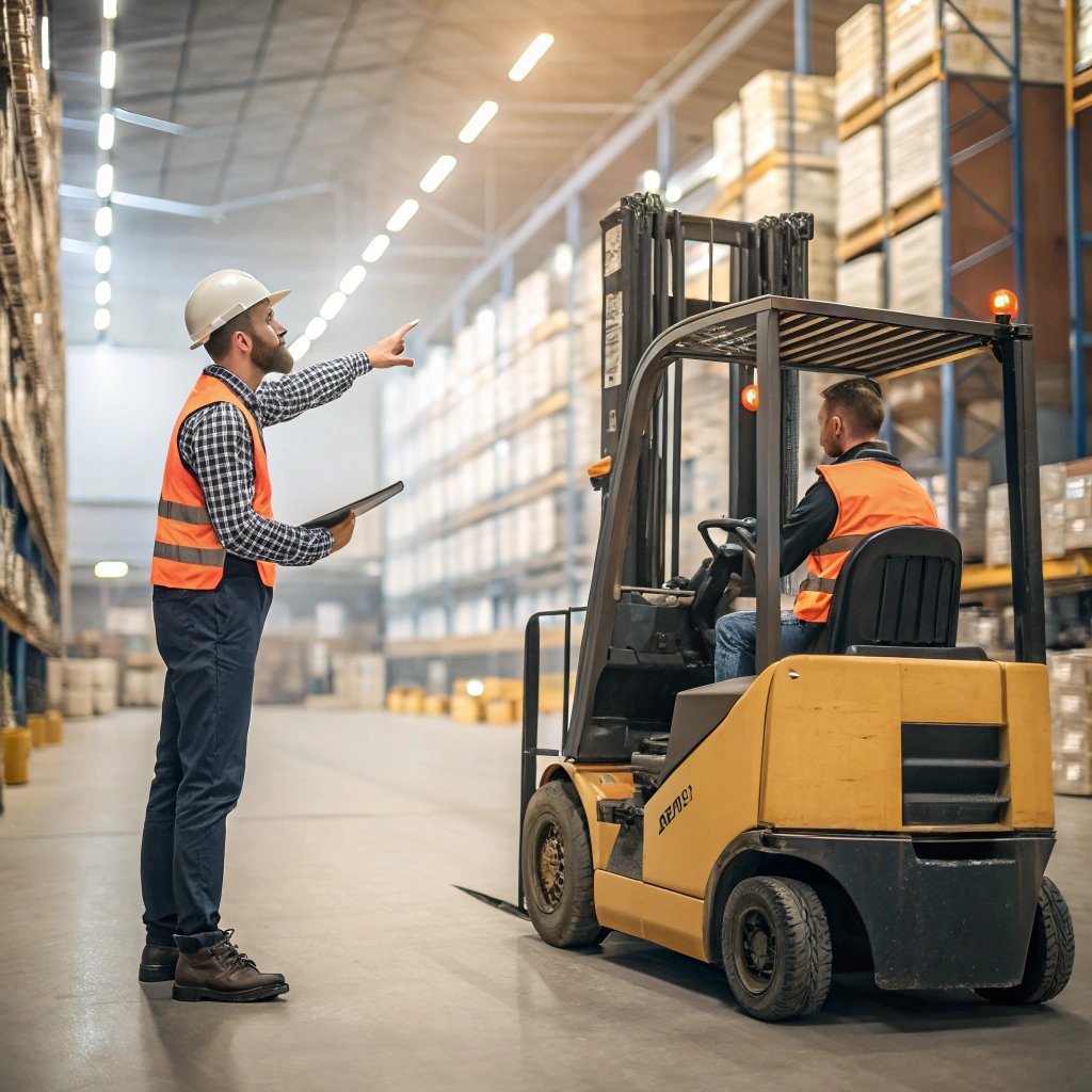 hand signal use in warehouse