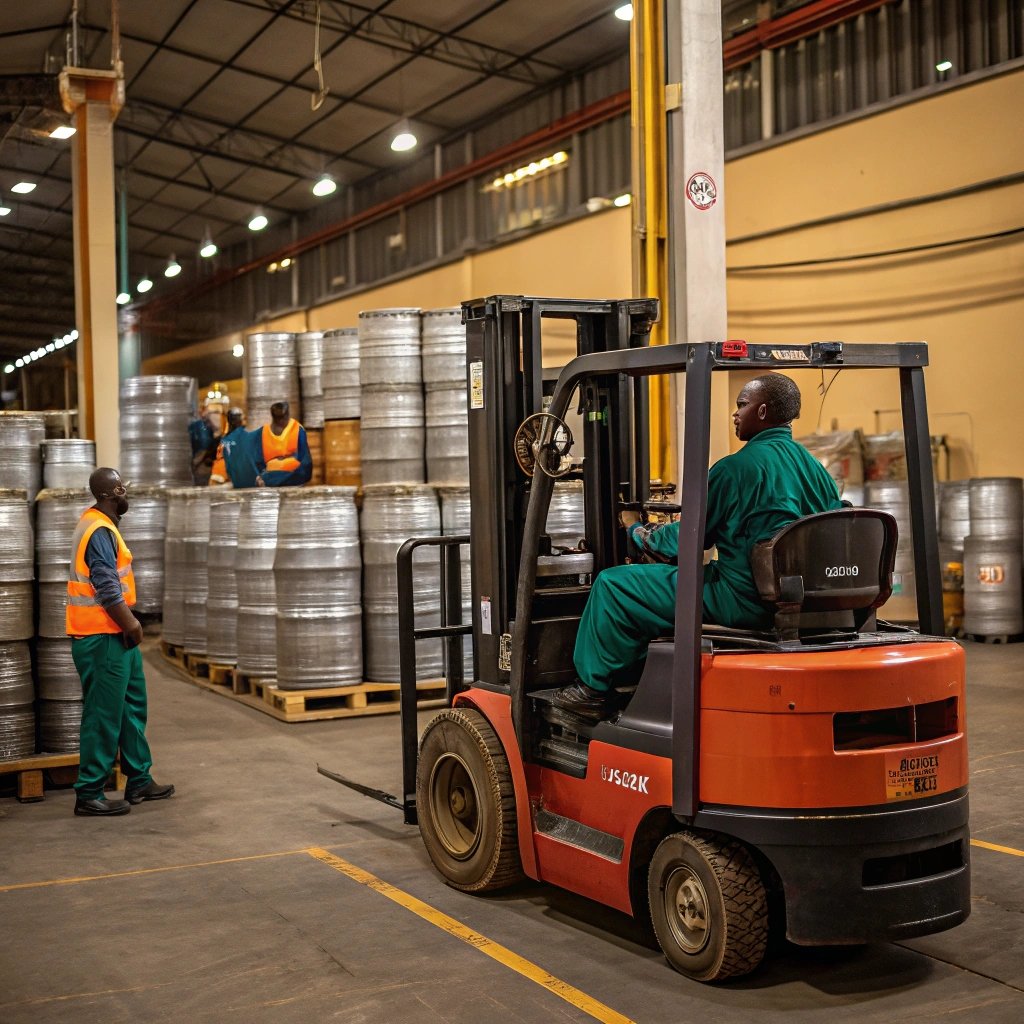 forklift operation in africa