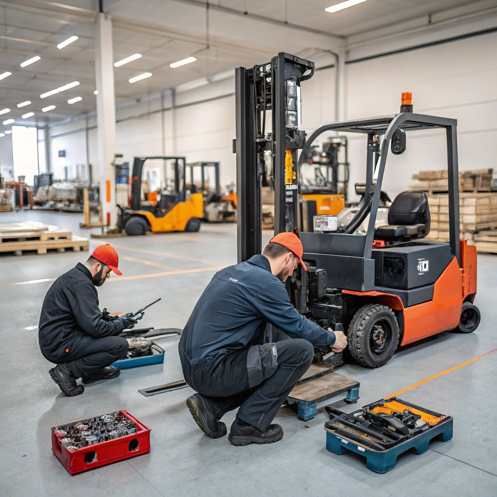 forklift service shop