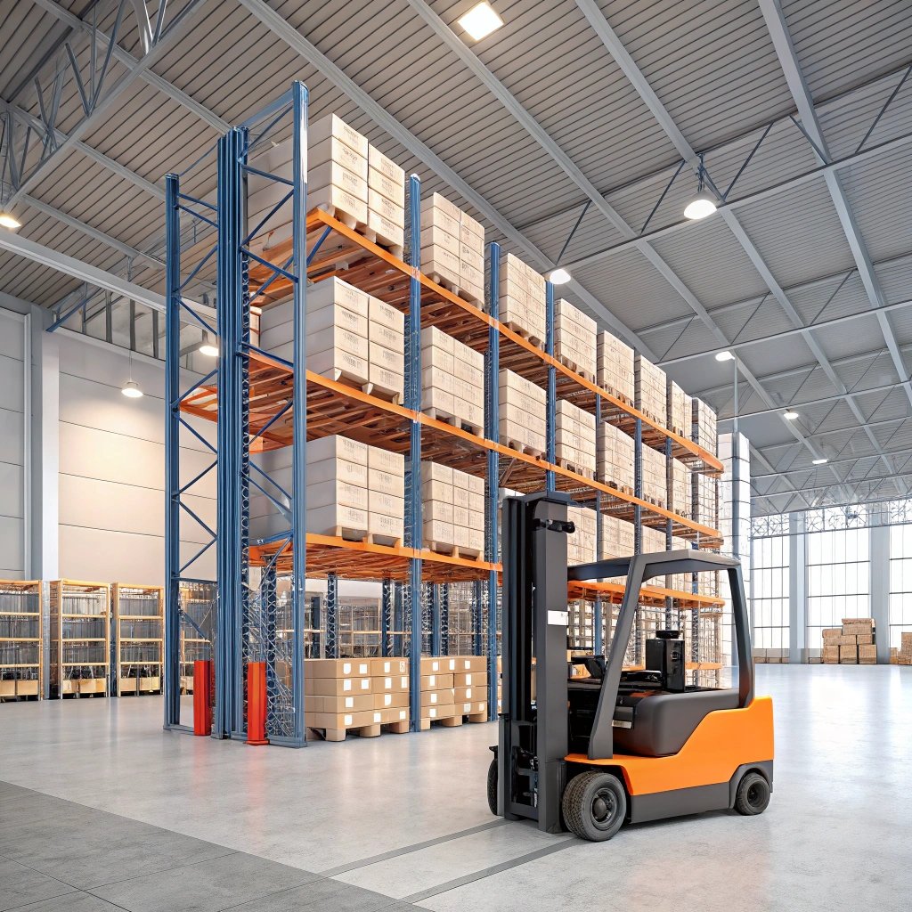 warehouse with heavy duty racking