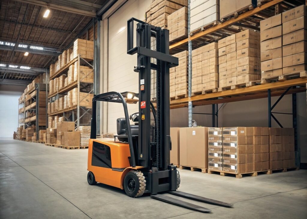 reach truck in warehouse