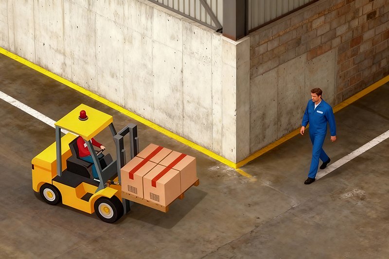 forklift corner anti collision