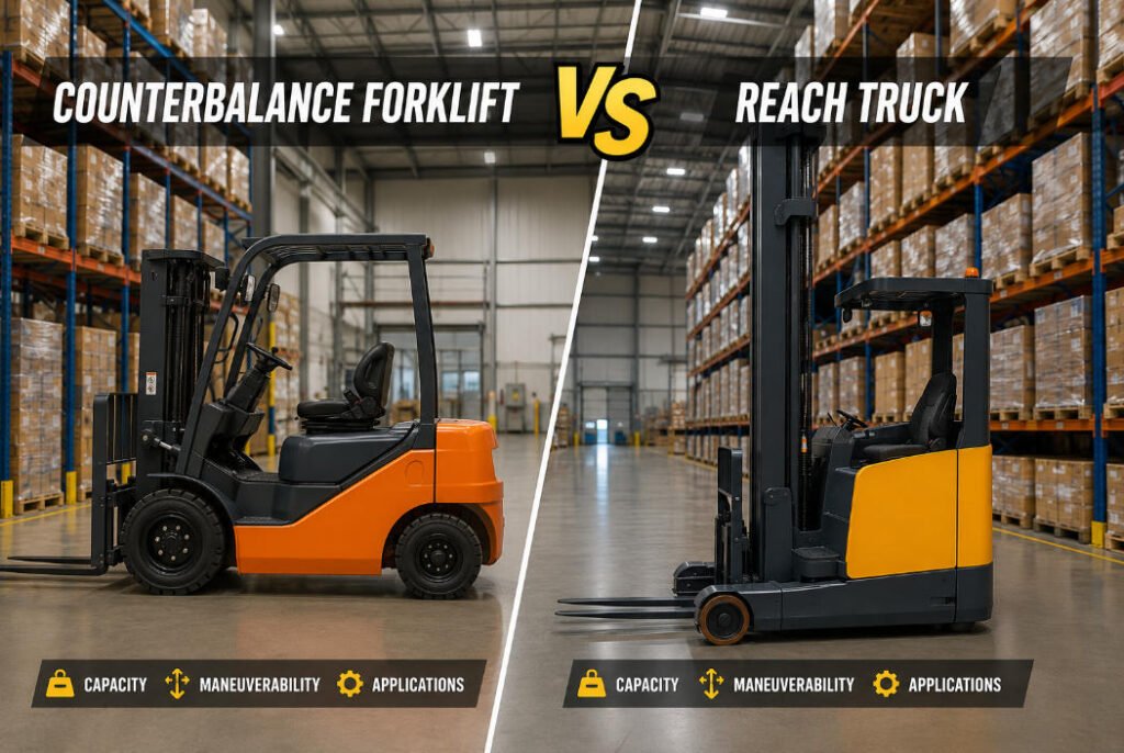 Counterbalance Forklift vs Reach Truck Forklift