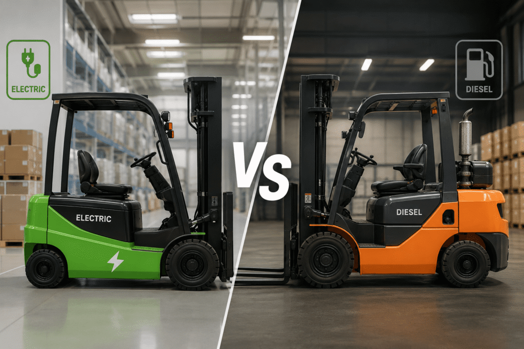 Electric forklift vs Diesel forklift