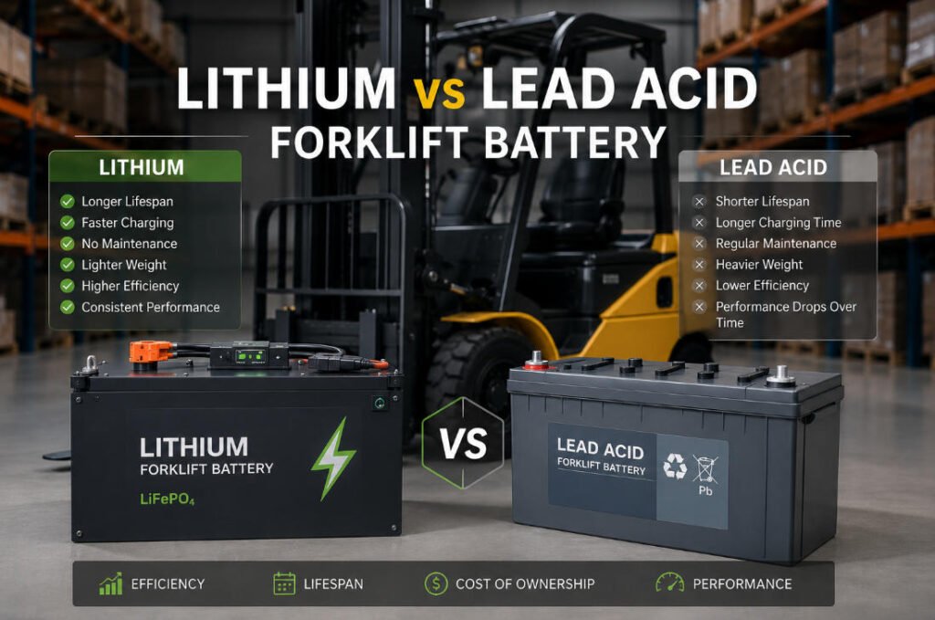 Lithium vs Lead Acid Forklift Battery